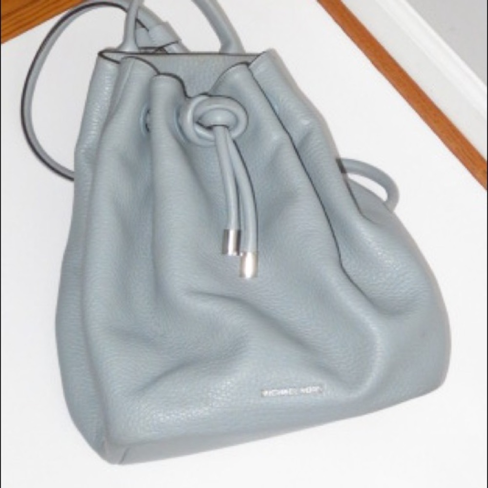 Michael kors backpack. Leather sky blue